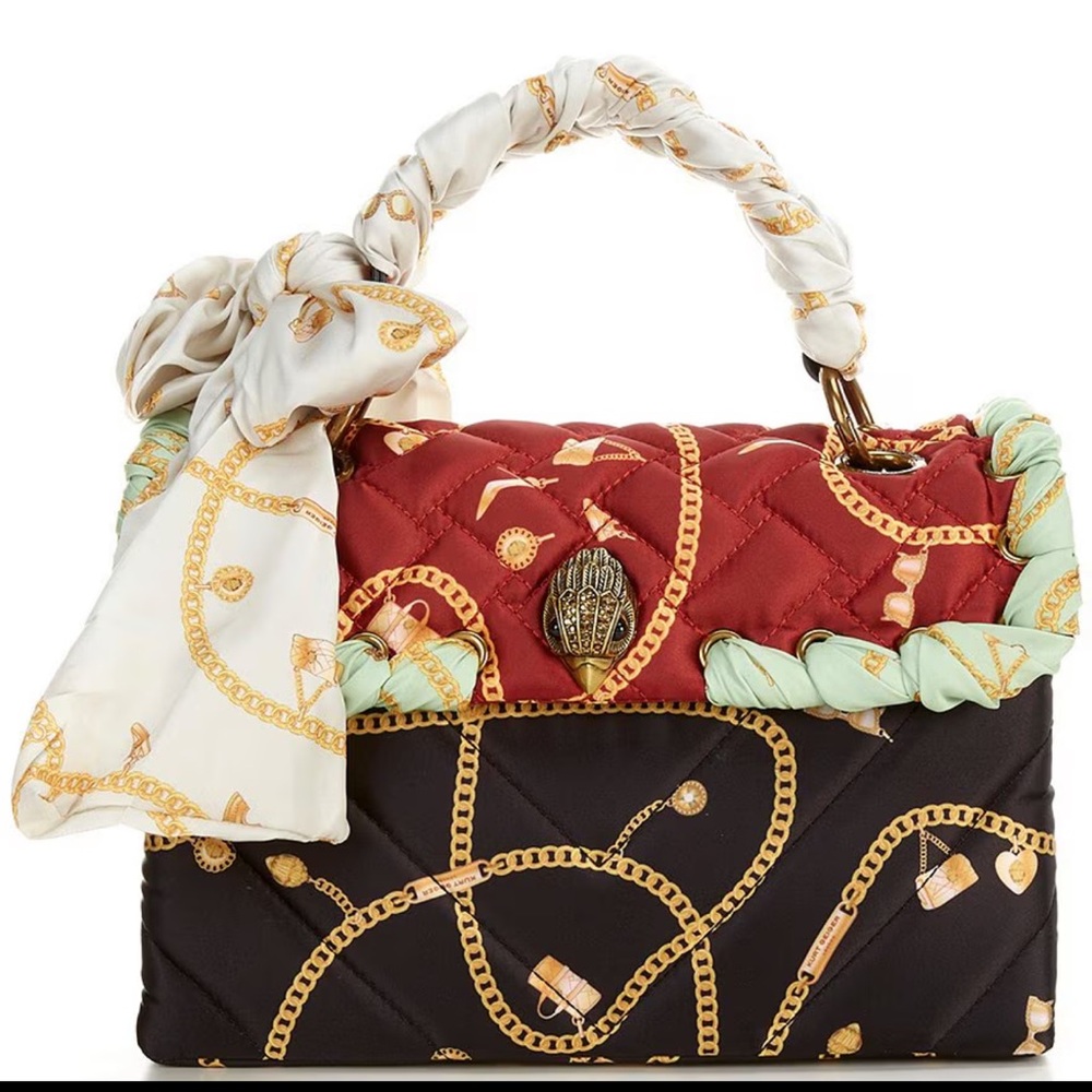 Kurt Geiger LondonKensington Quilted Nylon Scarf Handle Shoulder Satchel Bag